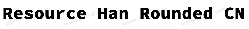 Resource Han Rounded CN Heavy字体转换